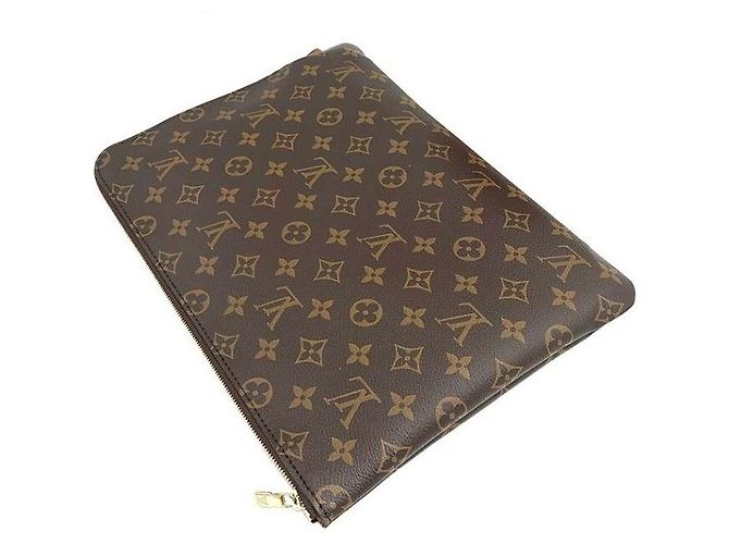 Jimmy Choo Monogram Etui Voyage MM Marrone - vista 5