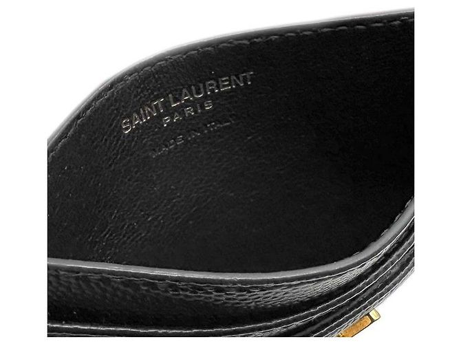 Saint Laurent Portacarte Monogram Nero - vista 4