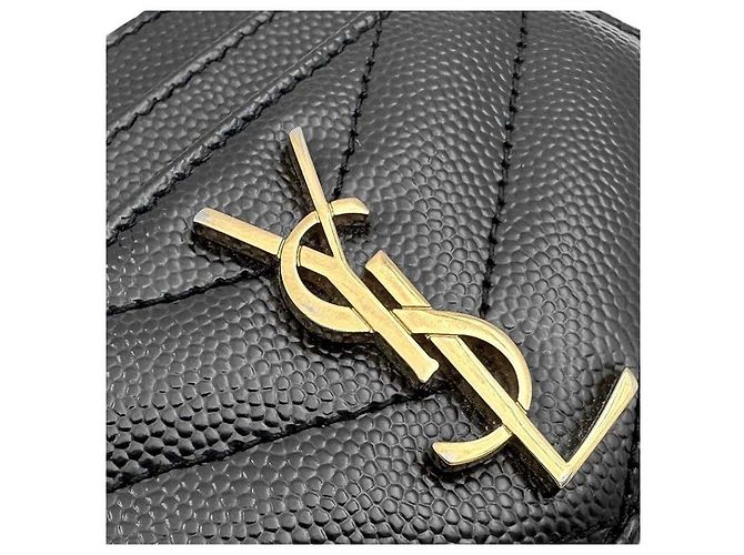 Saint Laurent Portacarte Monogram Nero - vista 5