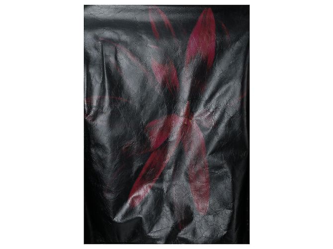 Dries Van Noten Leder-Bikerjacke Schwarz - Ansicht 8