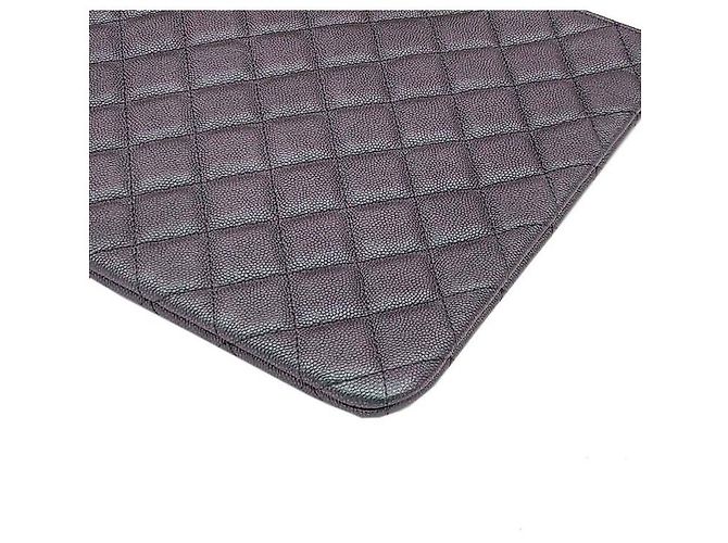 Chanel Clutch Large Caviar Classic Pearl Navy Blu - vista 4