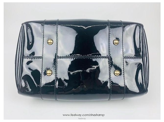 Gucci Borsa Tote Boston Stitch brevettata Nero - vista 4