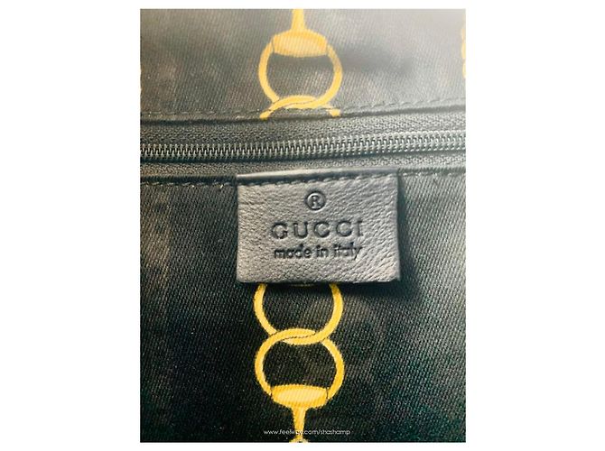 Gucci Borsa Tote Boston Stitch brevettata Nero - vista 7