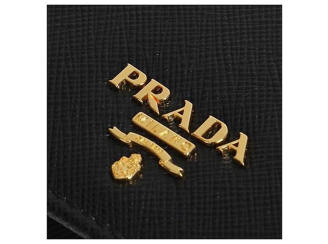 Cartera Prada Saffiano de piel negra Negro - vista 8