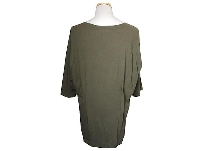 Dries Van Noten T-Shirt Olivengrün Braun - Ansicht 2