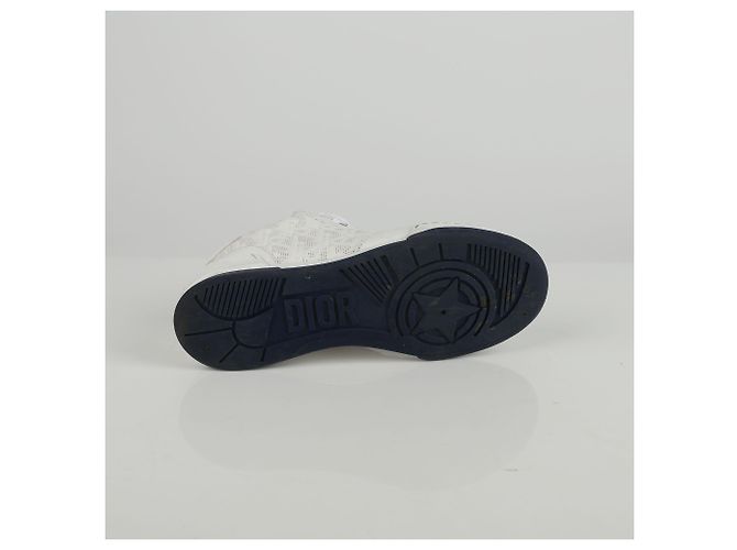 Dior White Oblique One Sneaker aus perforiertem Kalbsleder Weiß - Ansicht 7