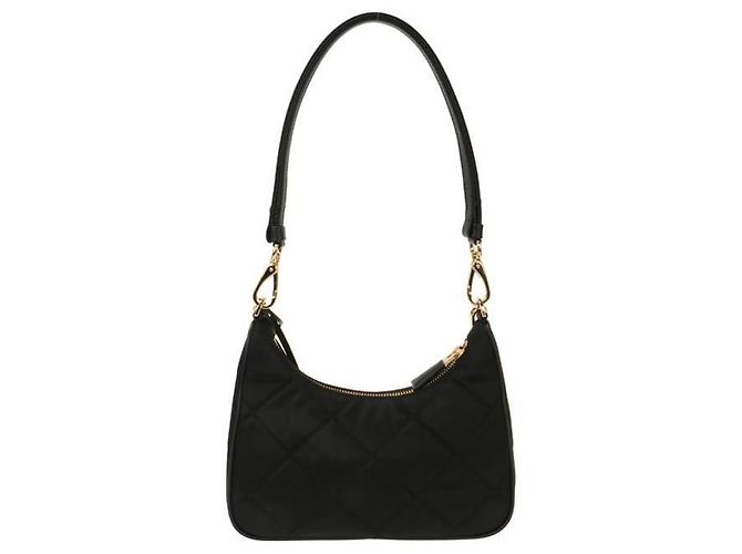 Prada Mini Borsa Re-Nylon con catena Reedition stamp: QOO Nero - vista 3