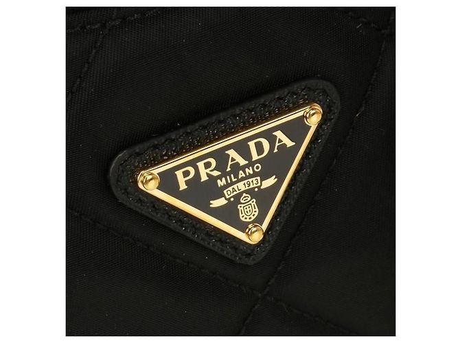 Prada Mini Borsa Re-Nylon con catena Reedition stamp: QOO Nero - vista 5