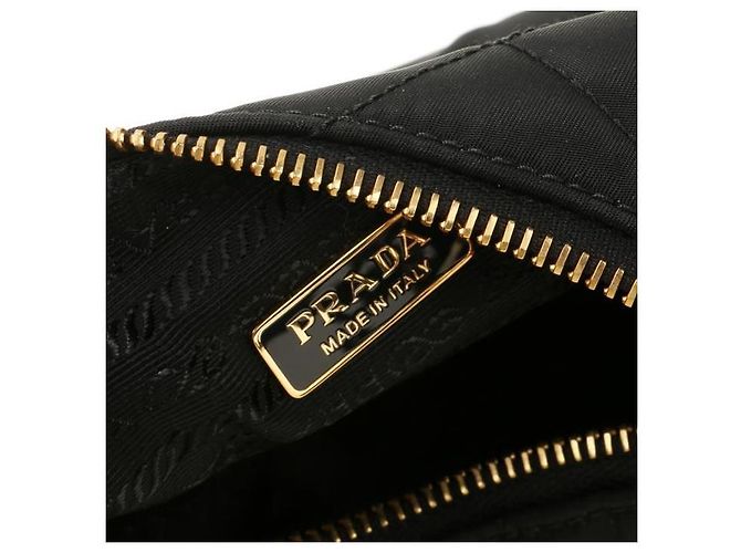 Prada Mini Borsa Re-Nylon con catena Reedition stamp: QOO Nero - vista 8