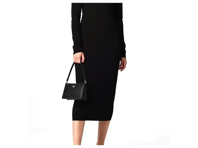Prada Mini bolso negro cepillado - vista 12