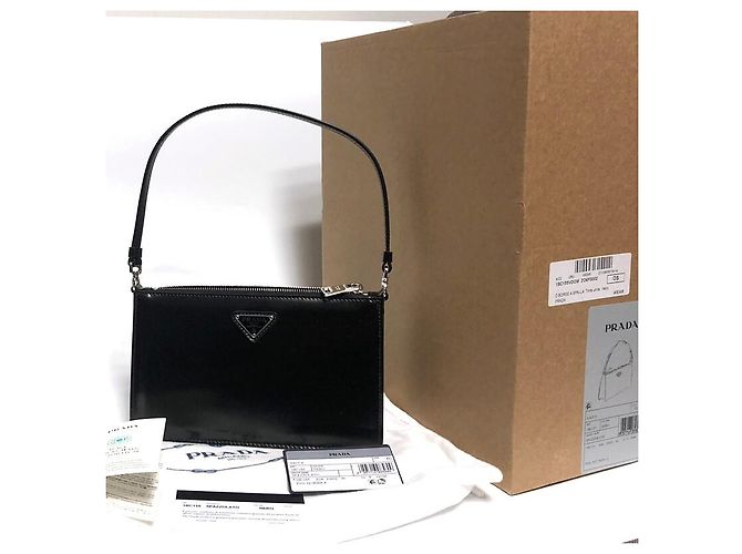 Prada Mini bolso negro cepillado - vista 16