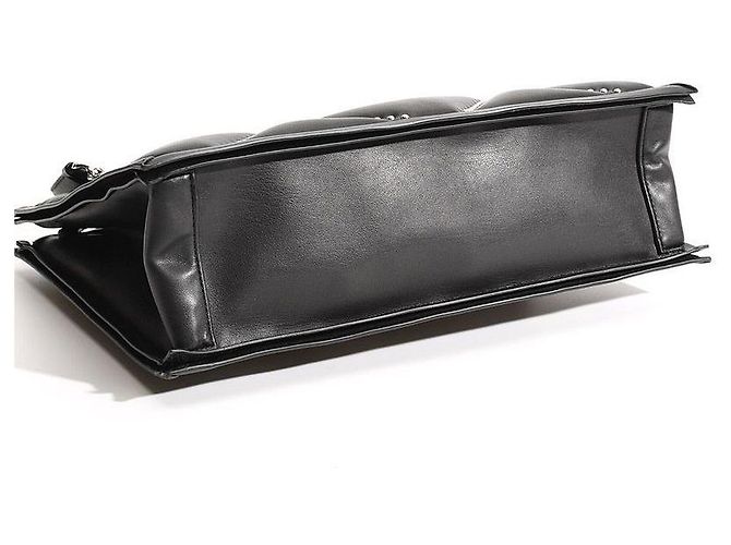 Salvatore Ferragamo Saco Tote acolchoado Viva Bow com strass Preto - vista 10
