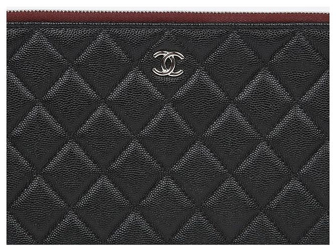 Chanel Clutch Caviar Classic New Medium Nero - vista 3