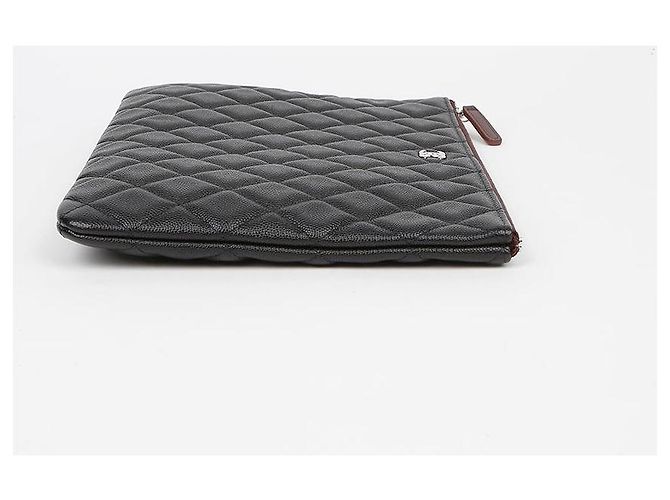 Chanel Clutch Caviar Classic New Medium Nero - vista 5