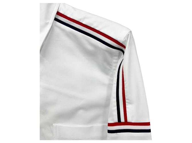 Thom Browne Camicia Oxford Shoulder Line Bianco - vista 10