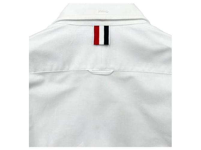 Thom Browne Camicia Oxford Shoulder Line Bianco - vista 11
