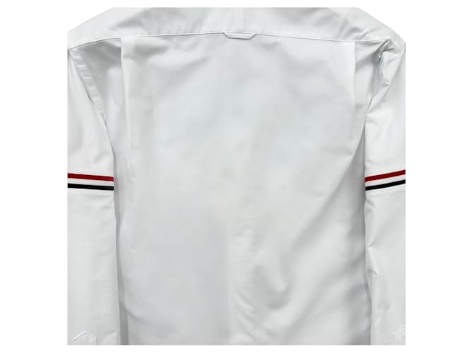 Thom Browne Camicia Oxford Shoulder Line Bianco - vista 9