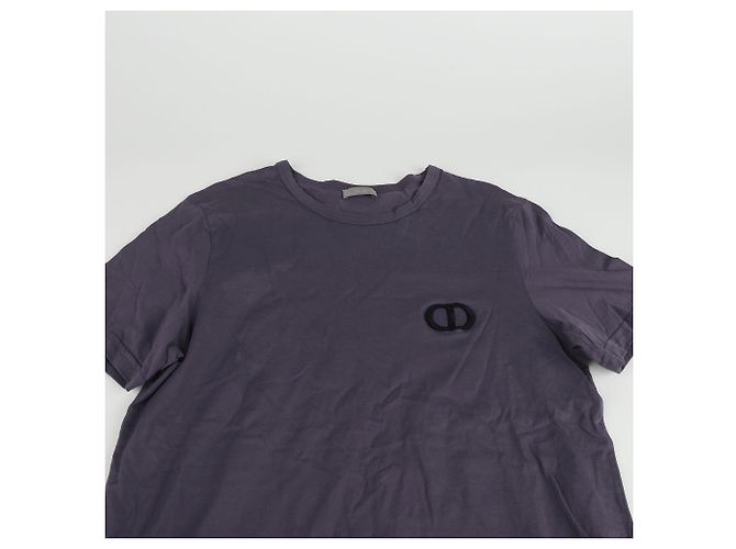 Dior CD Icon Logo Baumwoll-T-Shirt in Lila XL - Ansicht 3