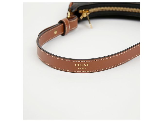 16 Céline Hobo Mini Schultertasche Schwarz - Ansicht 6