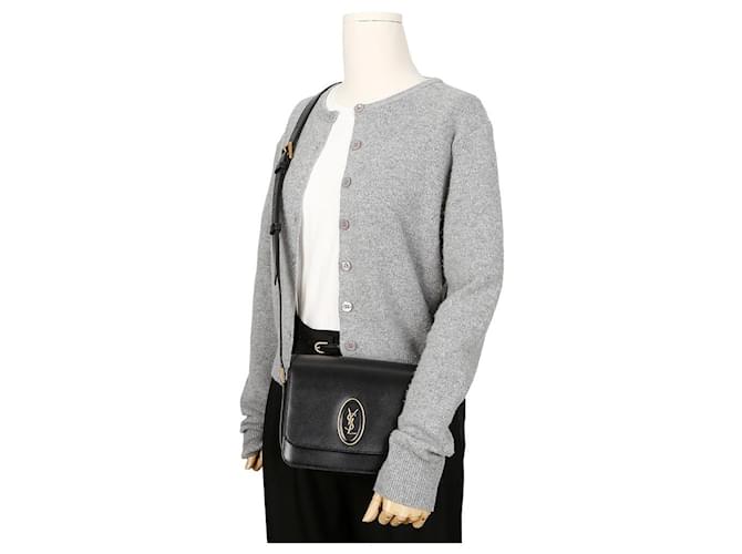 Saint Laurent Borsa a tracolla LE Saddle Small Nero - vista 10