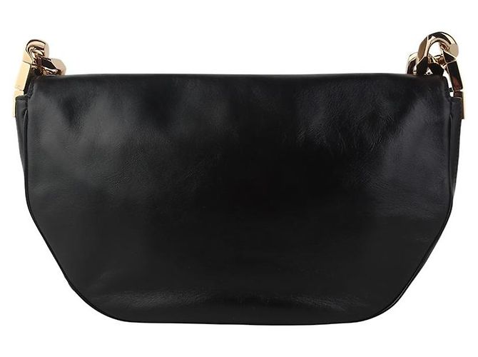Burberry Borsa Olivier Medium in lambskin Nero - vista 3