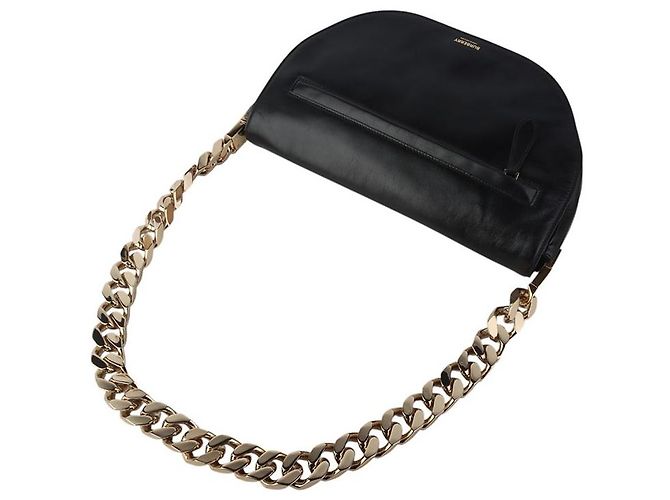 Burberry Borsa Olivier Medium in lambskin Nero - vista 4