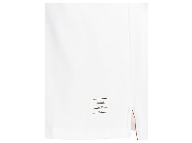 Thom Browne Milano Baumwolle Oversized T-Shirt mit Tasche - Ansicht 6