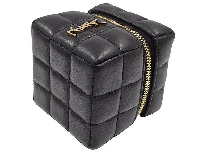 Saint Laurent Matelassé Cube Tasche Schwarz - Ansicht 7