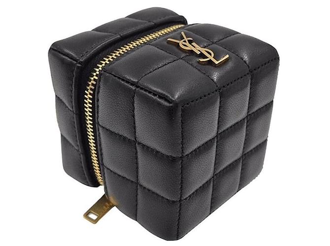 Saint Laurent Matelassé Cube Tasche Schwarz - Ansicht 8
