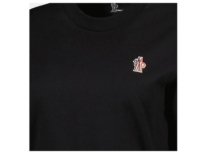 Moncler T-Shirt aus Baumwollmischung mit Grenoble-Logo-Patch - Ansicht 5