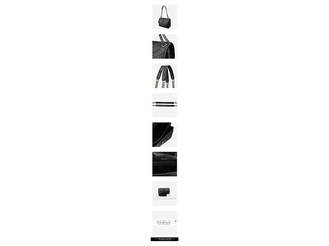 Saint Laurent Borsa a spalla con catena media Nera Nero - vista 3