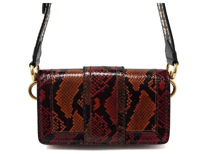 Burberry Bolsa de ombro e crossbody feminina Madison em python com fivela dourada - vista 5