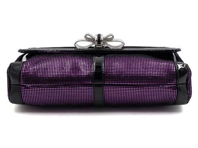Christian Louboutin Borsa a tracolla e crossbody Sweet Charity Silver Chain Porpora - vista 7