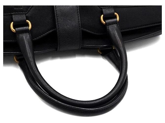 Saint Laurent Cabas Chyc Large Tote Bag Nero - vista 10