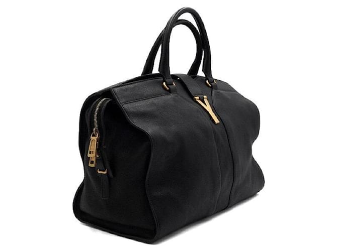 Saint Laurent Cabas Chyc Large Tote Bag Nero - vista 3