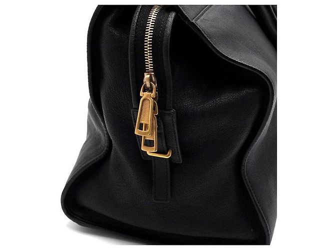 Saint Laurent Cabas Chyc Large Tote Bag Nero - vista 8