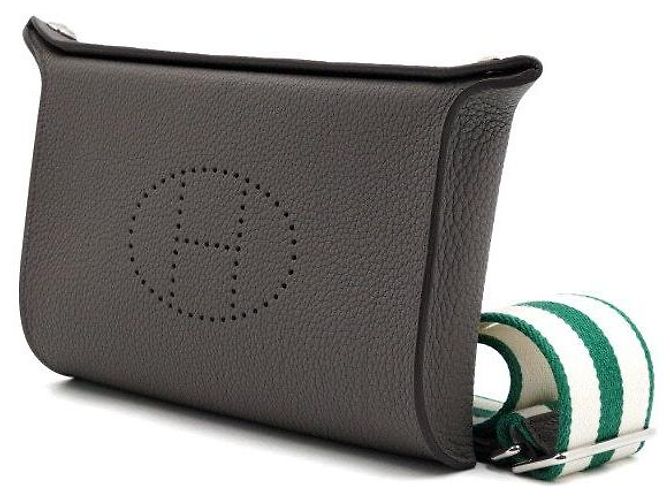 Hermès Borsa Videpoches Tote Bag con Hardware Palladium borsa a tracolla e crossbody unisex Arancione - vista 2