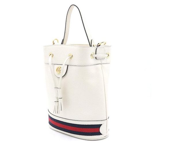 Gucci Borsa a secchiello Ophidia Small White, Borsa Tote, Borsa a spalla, Borsa crossbody Bianco - vista 2