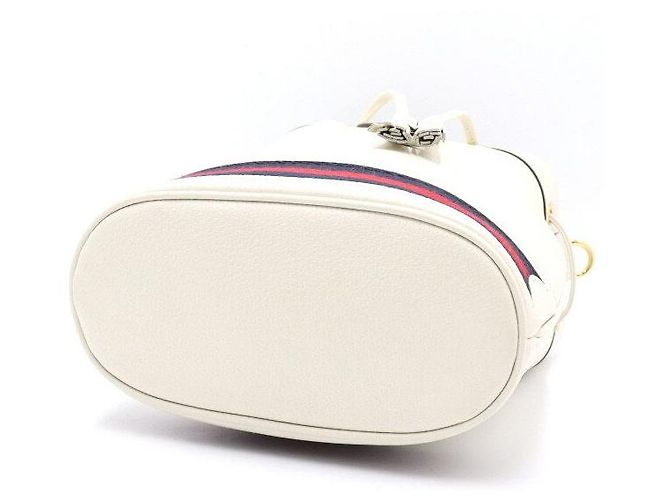 Gucci Borsa a secchiello Ophidia Small White, Borsa Tote, Borsa a spalla, Borsa crossbody Bianco - vista 7