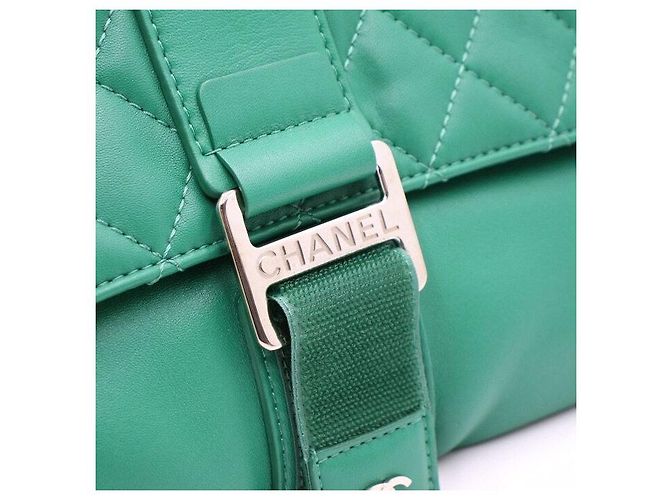Chanel Clutch Foldover Green Grip - vista 4