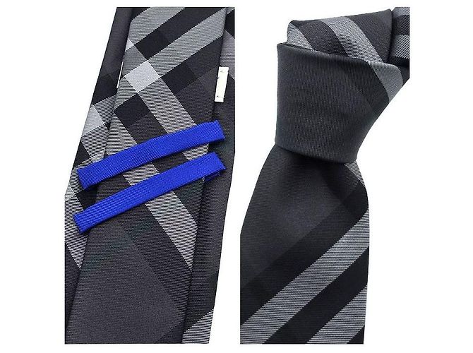 Cravatta Burberry nera in tessuto Nero - vista 8
