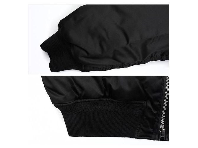Tom Ford Giacca Bomber in raso Nero - vista 4