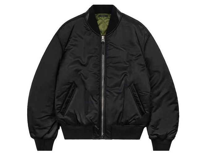 Tom Ford Giacca Bomber in raso Nero - vista 6