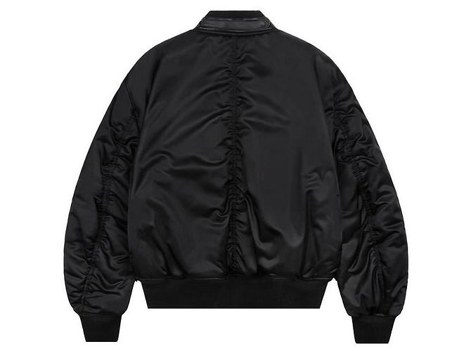 Tom Ford Giacca Bomber in raso Nero - vista 7