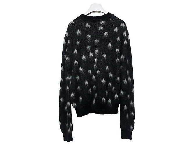 Saint Laurent Black Star Pelzstrick Schwarz - Ansicht 2