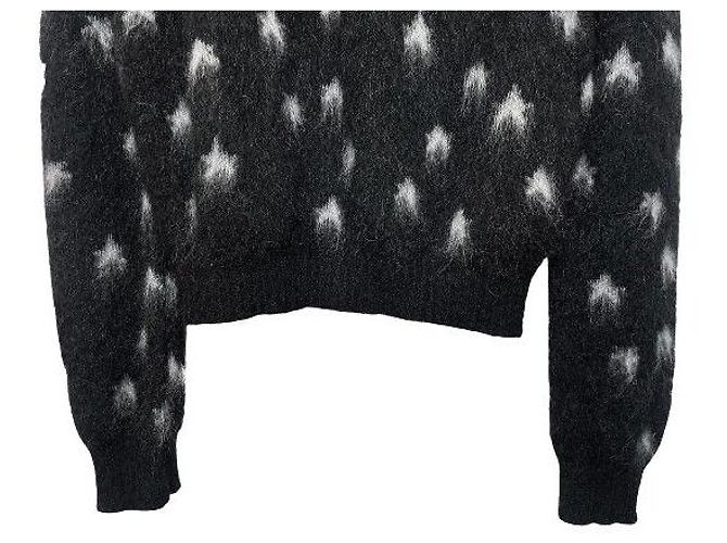 Saint Laurent Black Star Pelzstrick Schwarz - Ansicht 5