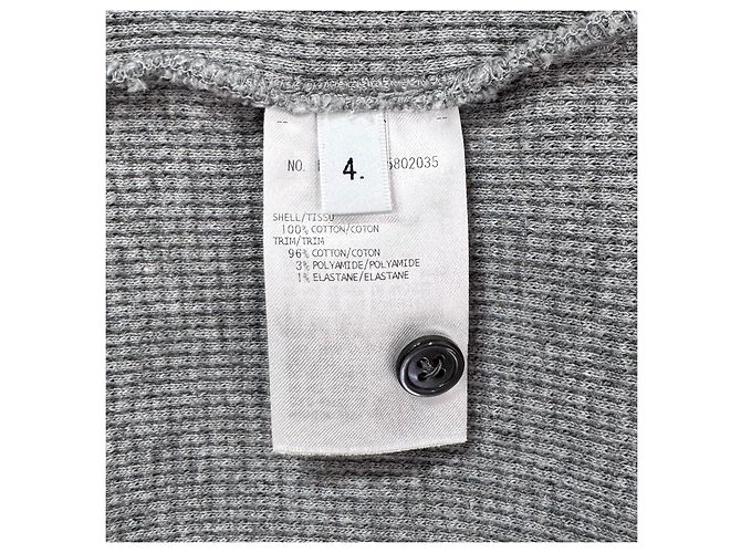 Thom Browne Rollkragenpullover aus Waffelstrick in Grau mit diagonalen Streifen Braun - Ansicht 8