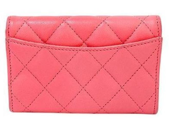 Chanel Kartenetui mit Klappe in Rosa Pink - Ansicht 3