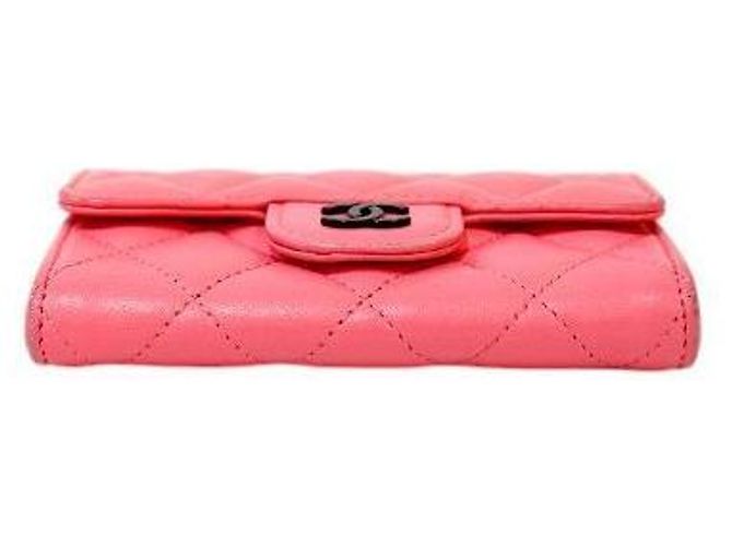 Chanel Kartenetui mit Klappe in Rosa Pink - Ansicht 4