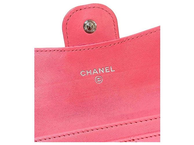 Chanel Kartenetui mit Klappe in Rosa Pink - Ansicht 8